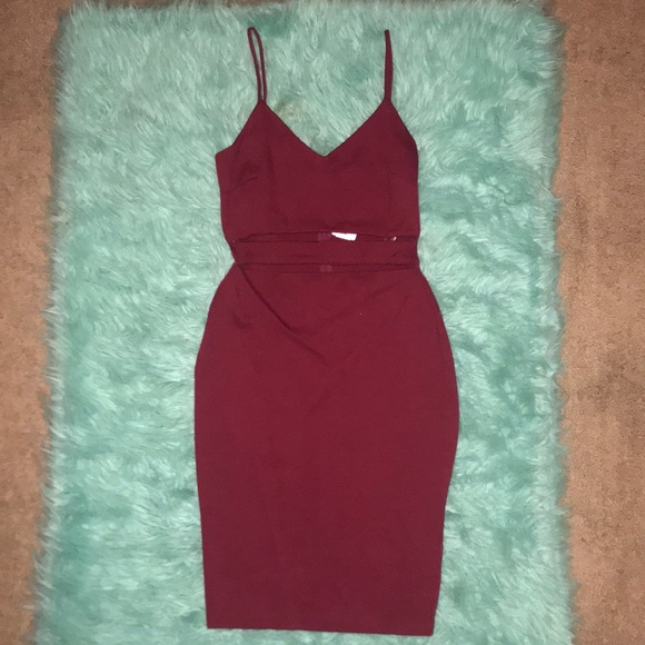 NWT Windsor Burgandy Mini Dress
